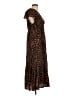 Rails 100% Polyester Animal Print Brown Casual Dress Size L - photo 4