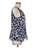 CAbi 100% Polyester Animal Print Blue Sleeveless Blouse Size M - photo 4