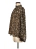 J.Crew Factory Store 100% Polyester Animal Print Brown Long Sleeve Blouse Size M - photo 5