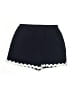 Unbranded 100% Viscose Chevron-herringbone Blue Shorts Size M - photo 1