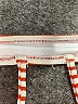 Unbranded Stripes Orange Swimsuit Top Size XL - photo 3