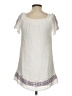 Miami 100% Rayon Ivory Short Sleeve Blouse Size XS - photo 2