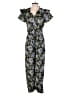 Olivia James The Label 100% Polyester Floral Blue Jumpsuit Size S - photo 1