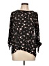 Papermoon 100% Polyester Black 3/4 Sleeve Blouse Size L - photo 1