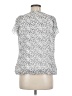 Sara Michelle 100% Polyester Silver Short Sleeve Blouse Size M - photo 2