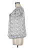 Sara Michelle 100% Polyester Silver Short Sleeve Blouse Size M - photo 5