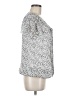 Sara Michelle 100% Polyester Silver Short Sleeve Blouse Size M - photo 4
