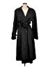 British Mist 100% Polyester Black Trenchcoat Size M (estimated) - photo 1
