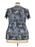 DressBarn 100% Polyester Blue Short Sleeve Top Size 3X - photo 2