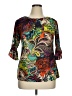 Assorted Brands Green 3/4 Sleeve Blouse Size XL - photo 1