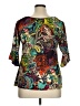 Assorted Brands Green 3/4 Sleeve Blouse Size XL - photo 2