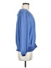 Ann Taylor Blue 3/4 Sleeve Blouse Size S - photo 4