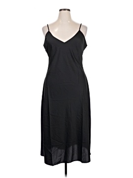 anthropologie black slip dress Lace-Trim Midi Slip Dress by Anthropologie in Black, Size: XL