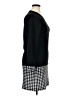 Unbranded 100% Polyester Houndstooth Black Casual Dress Size XL - photo 4