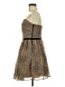 Guess 100% Polyester Animal Print Brown Cocktail Dress Size M - photo 5