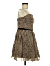 Guess 100% Polyester Animal Print Brown Cocktail Dress Size M - photo 4