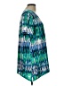 Bleeker & McDougal Tie-dye Green Teal Short Sleeve Blouse Size L - photo 4