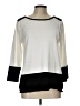 Spense Color Block Ivory Pullover Sweater Size L - photo 1