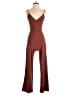 Assorted Brands Solid Brown Jumpsuit Size S - photo 1
