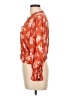Mi ami 100% Rayon Orange 3/4 Sleeve Blouse Size L - photo 5