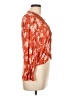 Mi ami 100% Rayon Orange 3/4 Sleeve Blouse Size L - photo 4