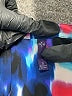 Not Your Daughter's Jeans Animal Print Blue 3/4 Sleeve Blouse Size S - photo 7