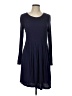 Unbranded Solid Blue Casual Dress Size L - photo 1