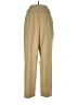 Laura Ashley Solid Tan Silk Pants Size 12 - photo 1
