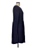 Unbranded Solid Blue Casual Dress Size L - photo 4