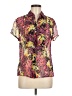 Worthington Floral Pink Short Sleeve Blouse Size M - photo 1