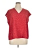 Shein Curve Red Short Sleeve Blouse Size 16 Plus (2) - photo 1