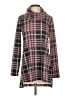 PURE essence Plaid Pink Turtleneck Sweater Size S - photo 1