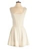 Shein Solid Ivory Casual Dress Size 4 - photo 1