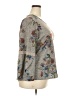 Unbranded Gray 3/4 Sleeve Blouse Size XXL - photo 4