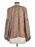 Mine 100% Polyester Brown Long Sleeve Blouse Size L - photo 2