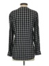 Soft Joie 100% Rayon Checkered-gingham Black Gray Long Sleeve Blouse Size XS - photo 2