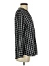 Soft Joie 100% Rayon Checkered-gingham Black Gray Long Sleeve Blouse Size XS - photo 4