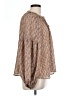 Mine 100% Polyester Brown Long Sleeve Blouse Size L - photo 4