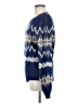 Savanna Jane 100% Acrylic Chevron-herringbone Blue Pullover Sweater Size M - photo 5