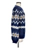 Savanna Jane 100% Acrylic Chevron-herringbone Blue Pullover Sweater Size M - photo 4