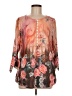 Unbranded Orange 3/4 Sleeve Blouse Size M - photo 1