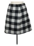 Chadwicks Checkered-gingham Gray Wool Skirt Size 16 - photo 1