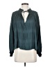 Azalea 100% Polyester Teal Long Sleeve Blouse Size XS - photo 1