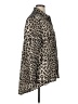 Metrostyle 100% Polyester Animal Print Brown Long Sleeve Blouse Size XL - photo 4