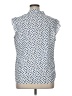 Tamara H. 100% Polyester Polka Dots Blue Sleeveless Blouse Size XL - photo 2
