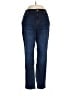 J.Jill Solid Blue Jeans Size 10 - photo 1