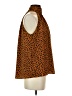 Joie 100% Polyester Animal Print Brown Sleeveless Blouse Size XS - photo 4