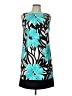 AB Studio Graphic Teal Cocktail Dress Size 10 - photo 1