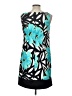 AB Studio Graphic Teal Cocktail Dress Size 10 - photo 2