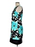 AB Studio Graphic Teal Cocktail Dress Size 10 - photo 5